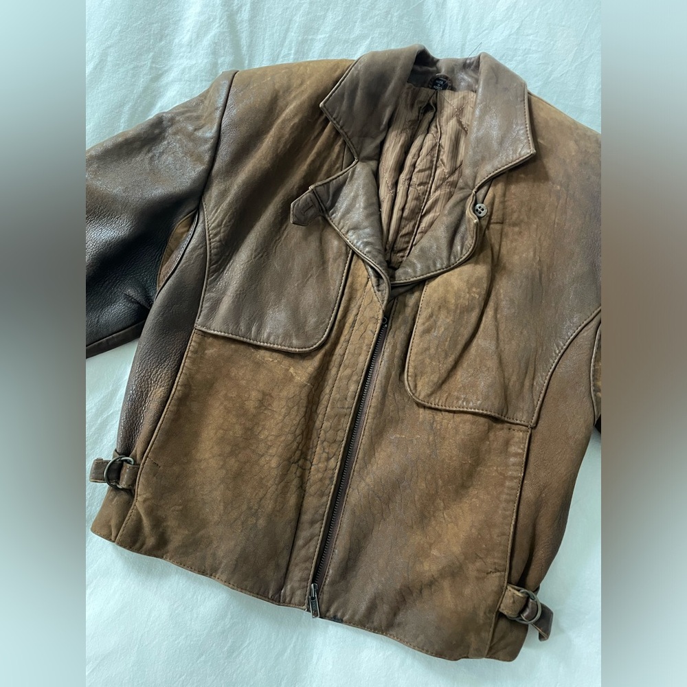 Vintage banana republic leather jacket
